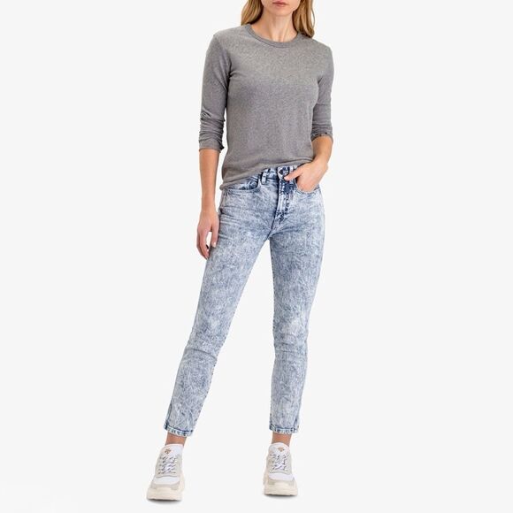 NWT Jordache NEW ACID HIGH RISE Slim Jeans in Blue Size 25 - Picture 1 of 10